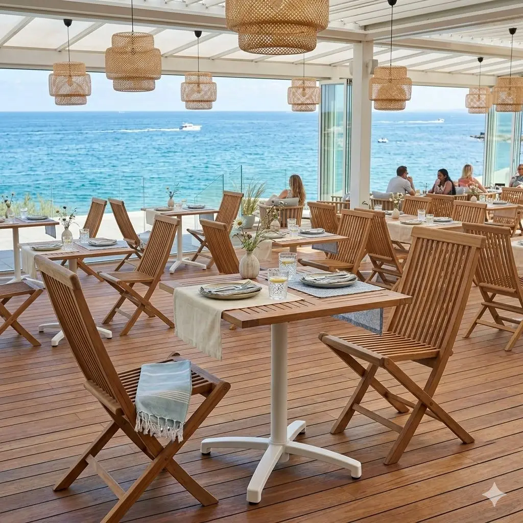 Cafe Folding Table And Chair Outdoor Teak With Aluminum
Cafe Folding Table And Chair Outdoor Teak With Aluminum