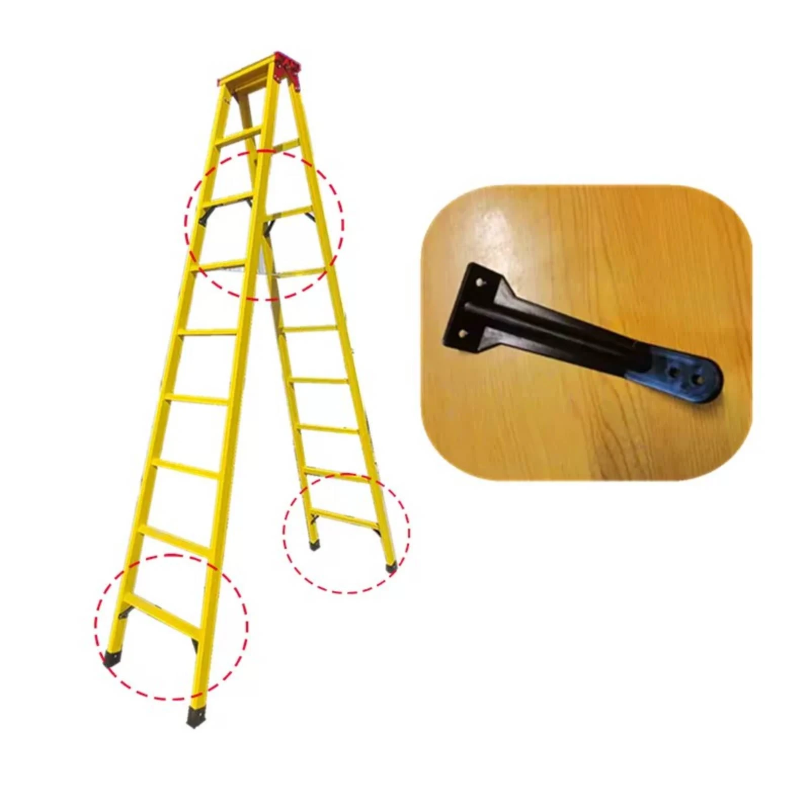 2 Pieces Ladder Reinforcement Bracket Insulated Hardware Part
2 Pieces Ladder Reinforcement Bracket Insulated Hardware Part