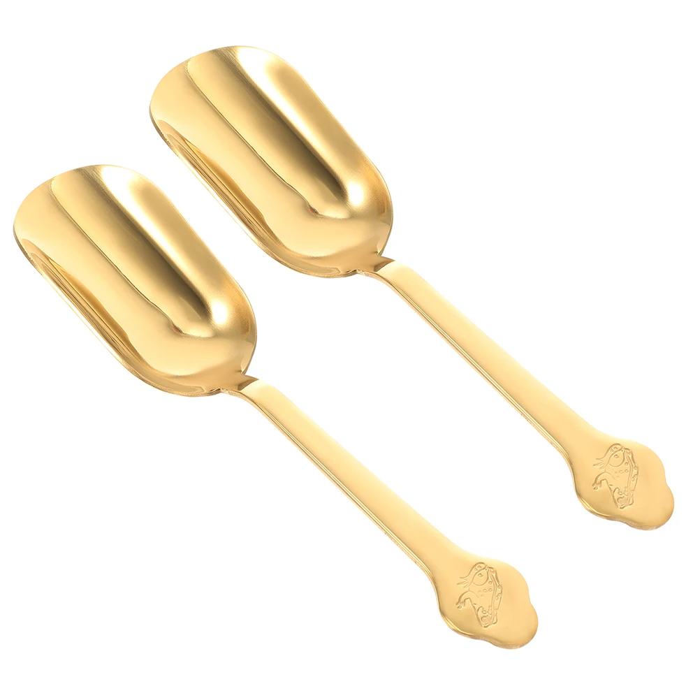 2pcs Tea Spoons Stainless Steel Loose Leaf Scoop Ceremony Tools Golden Versatile Waterproof Easy Clean Compact
2pcs Tea Spoons Stainless Steel Loose Leaf Scoop Ceremony Tools Golden Versatile Waterproof Easy Clean Compact