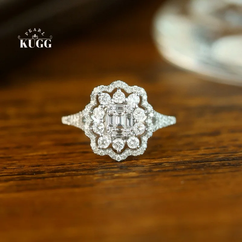 KUGG 100% кольца из белого золота 18 карат, роскошное обручальное кольцо с настоящим натуральным бриллиантом 0,80 карата, романтический стиль, ювелирные изделия для вечеринок для женщин
KUGG 100% кольца из белого золота 18 карат, роскошное обручальное кольцо с настоящим натуральным бриллиантом 0,80 карата, романтический стиль, ювелирные изделия для вечеринок для женщин