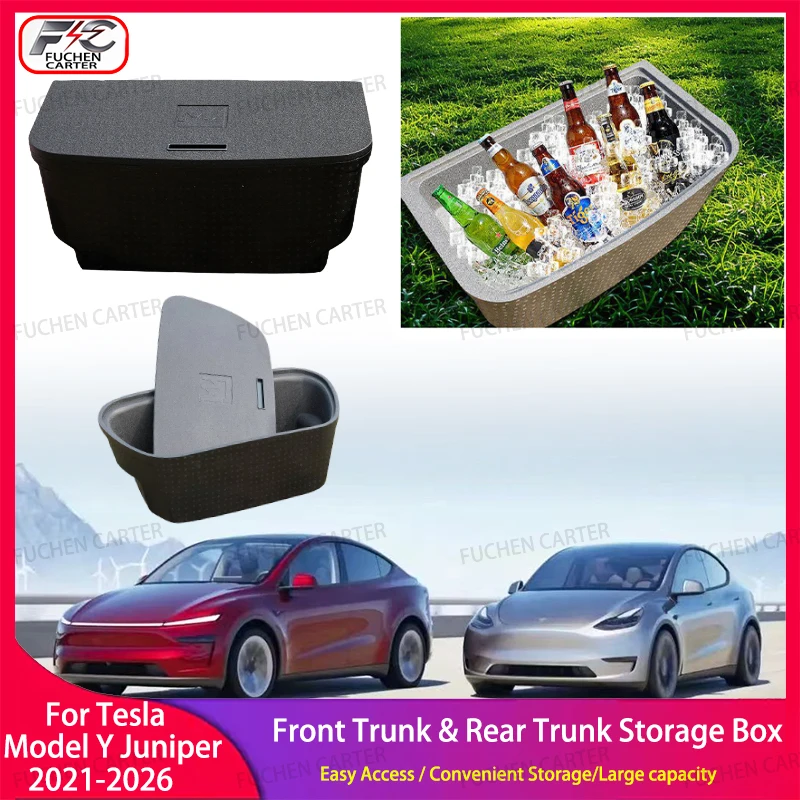 Front Trunk Rear Trunk Storage Box For Tesla Model Y Juniper 2021-2026 Outdoor Camping Travel Insulated Bin Car Accessories
Front Trunk Rear Trunk Storage Box For Tesla Model Y Juniper 2021-2026 Outdoor Camping Travel Insulated Bin Car Accessories