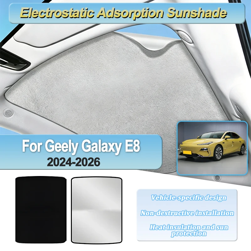 Car Roof Sunshade For Geely Galaxy E8 2024 2025 2026 Electrostatic Adsorption Sunroof Sun Visor Skylight Cover Parts Accessories
Car Roof Sunshade For Geely Galaxy E8 2024 2025 2026 Electrostatic Adsorption Sunroof Sun Visor Skylight Cover Parts Accessories