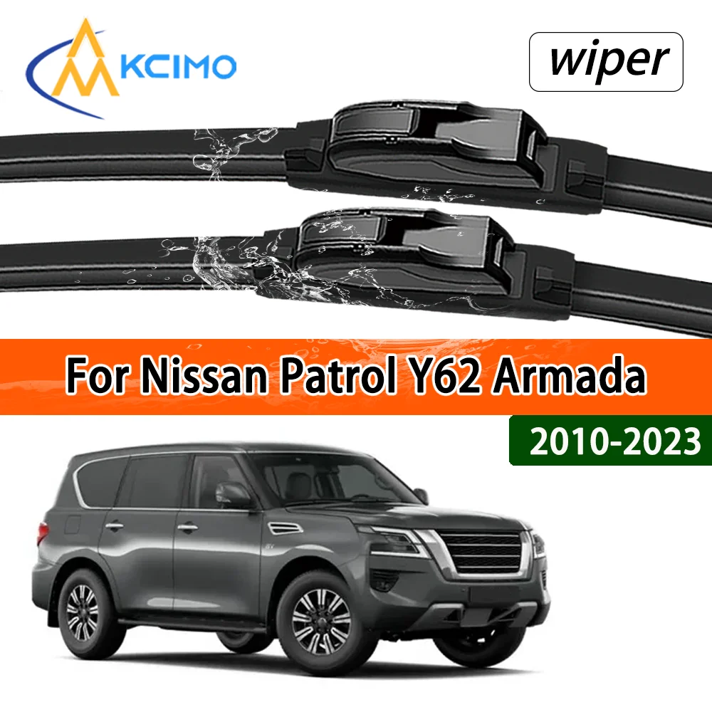 Silent Black Front Wiper Blades Set for Nissan Patrol Y62 Armada 2010-2023 Auto Windscreen Windshield Window Wiper Accessories
Silent Black Front Wiper Blades Set for Nissan Patrol Y62 Armada 2010-2023 Auto Windscreen Windshield Window Wiper Accessories