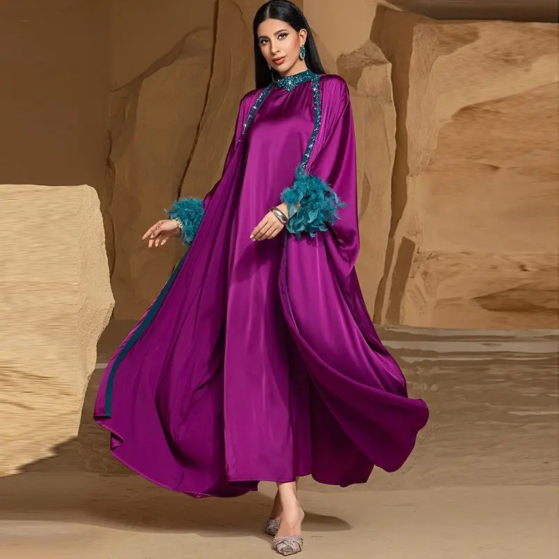 Turkish Advanced Socialite Style Half Turtleneck Dress Two-Piece Summer Rose Purple Light Luxury Gown Robe
Turkish Advanced Socialite Style Half Turtleneck Dress Two-Piece Summer Rose Purple Light Luxury Gown Robe