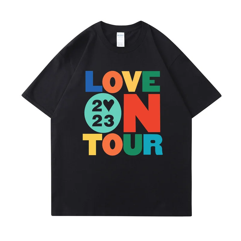 korean style Men's and women's t shirt casual sports T-shirts Love On Tour Concert printed couple cotton short-sleeved tops
korean style Men's and women's t shirt casual sports T-shirts Love On Tour Concert printed couple cotton short-sleeved tops