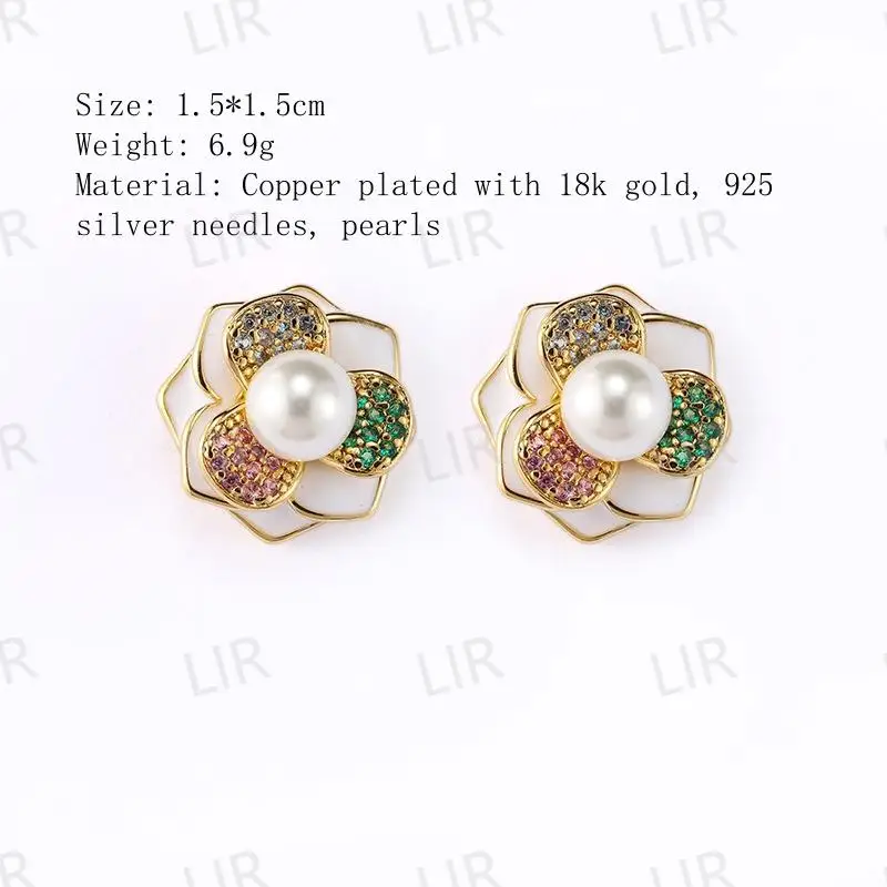 LIR French Light Luxury Pearl Earrings Silver Needle Zircon Inlaid Minimalist Chic Versatile for Casual/Work/Dress/Sport/Dinner
LIR French Light Luxury Pearl Earrings Silver Needle Zircon Inlaid Minimalist Chic Versatile for Casual/Work/Dress/Sport/Dinner