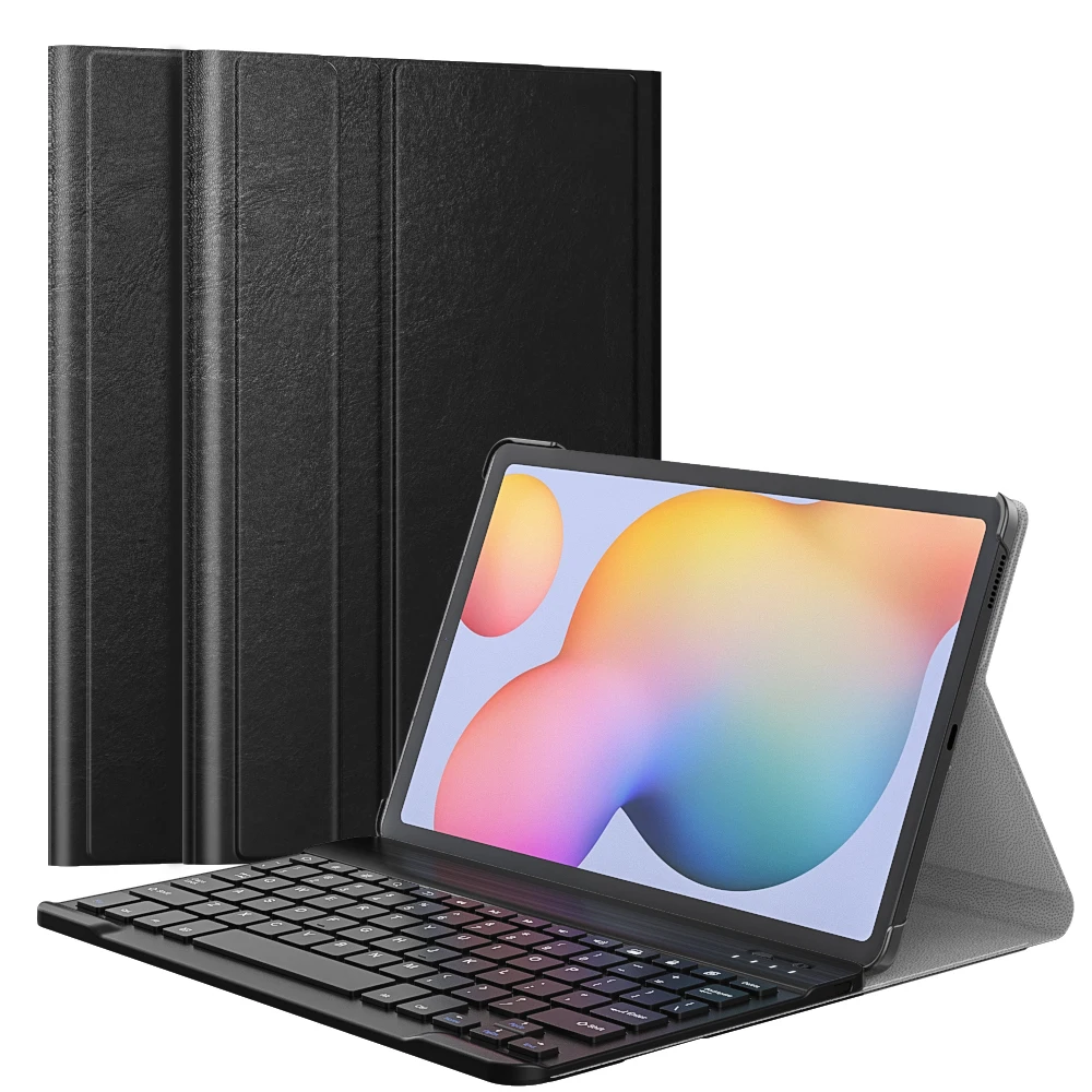 Чехол с клавиатурой для Galaxy Tab S6 Lite 10,4 2020, чехол для планшета из искусственной кожи со съемной беспроводной клавиатурой для S6 Lite
Чехол с клавиатурой для Galaxy Tab S6 Lite 10,4 2020, чехол для планшета из искусственной кожи со съемной беспроводной клавиатурой для S6 Lite