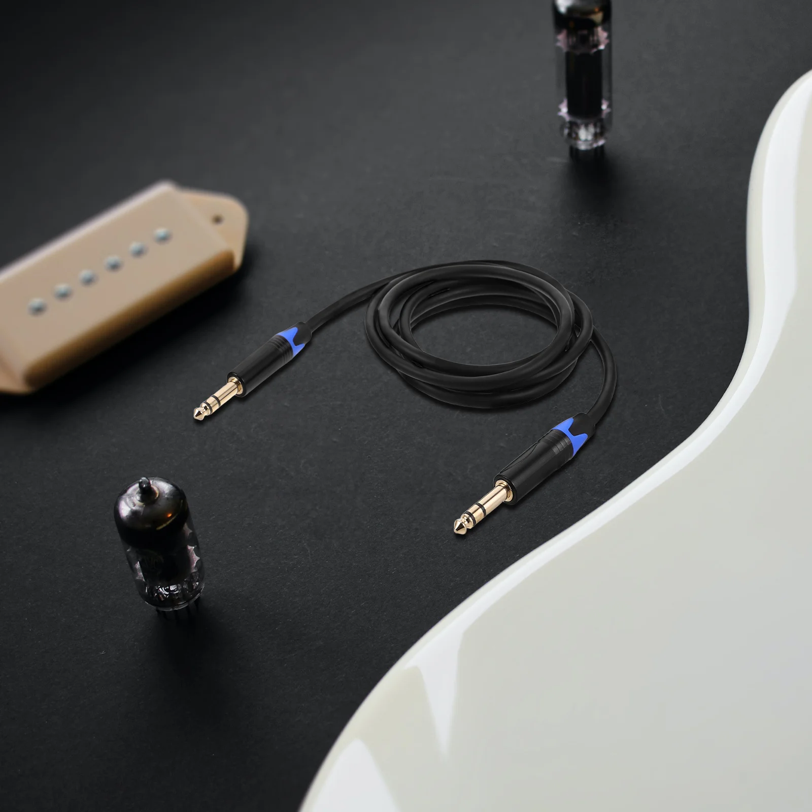 Heavy Duty Trs Male to Male Guitar Cable Balanced Audio Durable Instrument Cable for Electric Bass Guitar Stage Recording
Heavy Duty Trs Male to Male Guitar Cable Balanced Audio Durable Instrument Cable for Electric Bass Guitar Stage Recording