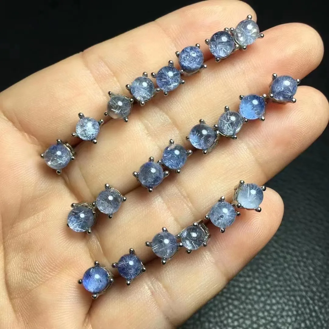 5.3mm Circular Shape Natural Dumortierite Crystal Healing Circular Gemtone Earrings For Women Fashion Jewelry Gift
5.3mm Circular Shape Natural Dumortierite Crystal Healing Circular Gemtone Earrings For Women Fashion Jewelry Gift