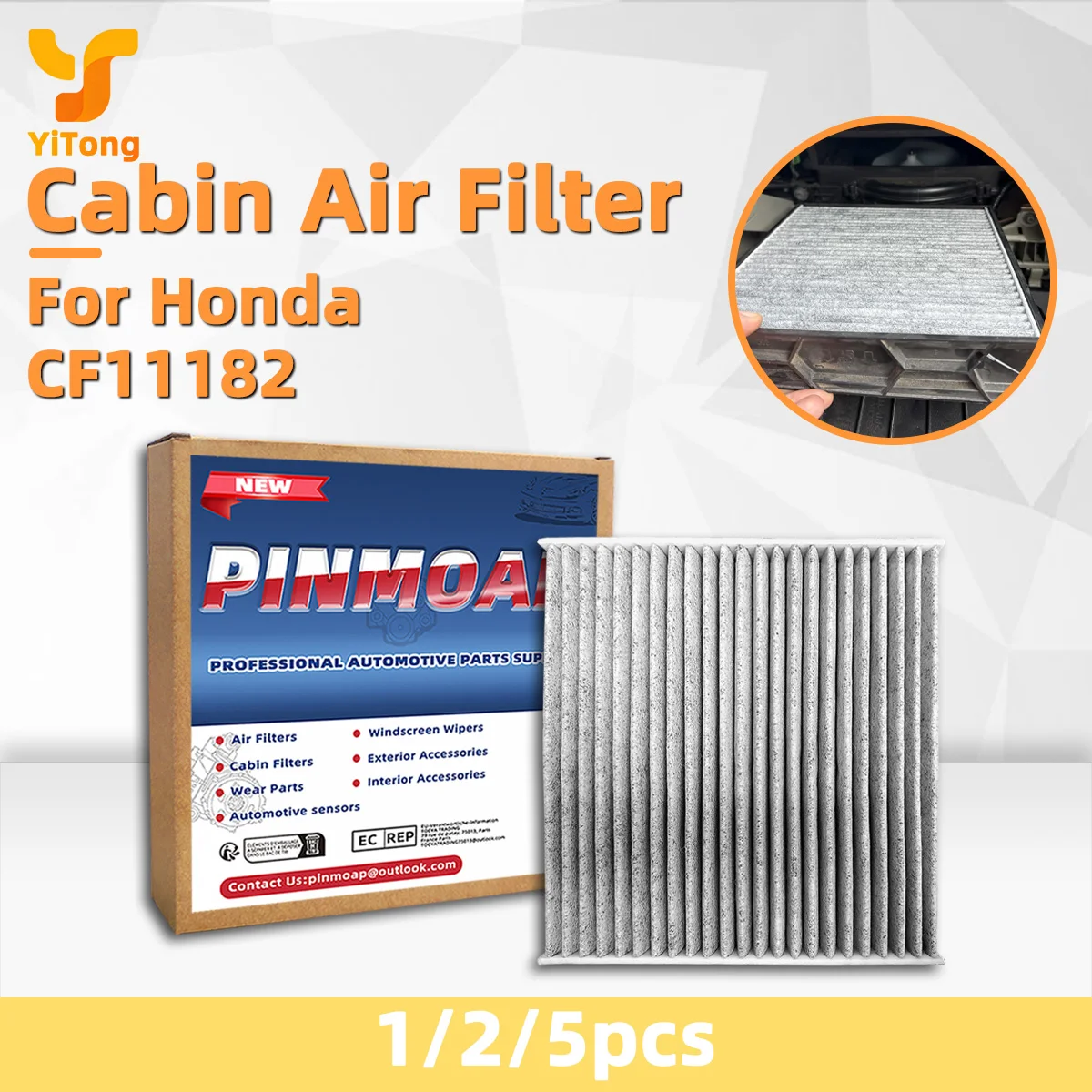 Yitong Automotive Activated Carbon Air Conditioning Filter Fit For Honda CR-V Civic 80291-T5R-A01 CF11182 F4201 VF2033 29101
Yitong Automotive Activated Carbon Air Conditioning Filter Fit For Honda CR-V Civic 80291-T5R-A01 CF11182 F4201 VF2033 29101