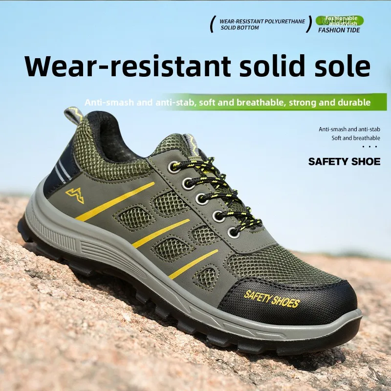 Breathable Deodorant Men's Anti-smashing and Anti-piercing Tooling Shoes Wear-resistant Construction Site Work Shoes
Breathable Deodorant Men's Anti-smashing and Anti-piercing Tooling Shoes Wear-resistant Construction Site Work Shoes