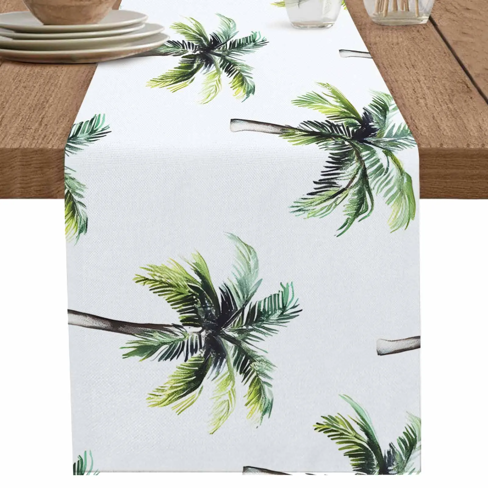 Tropical Tree Modern Art Table Runner Cotton Linen Wedding Dinner Decor Table Flag Holiday Home Tea Table Decoration
Tropical Tree Modern Art Table Runner Cotton Linen Wedding Dinner Decor Table Flag Holiday Home Tea Table Decoration