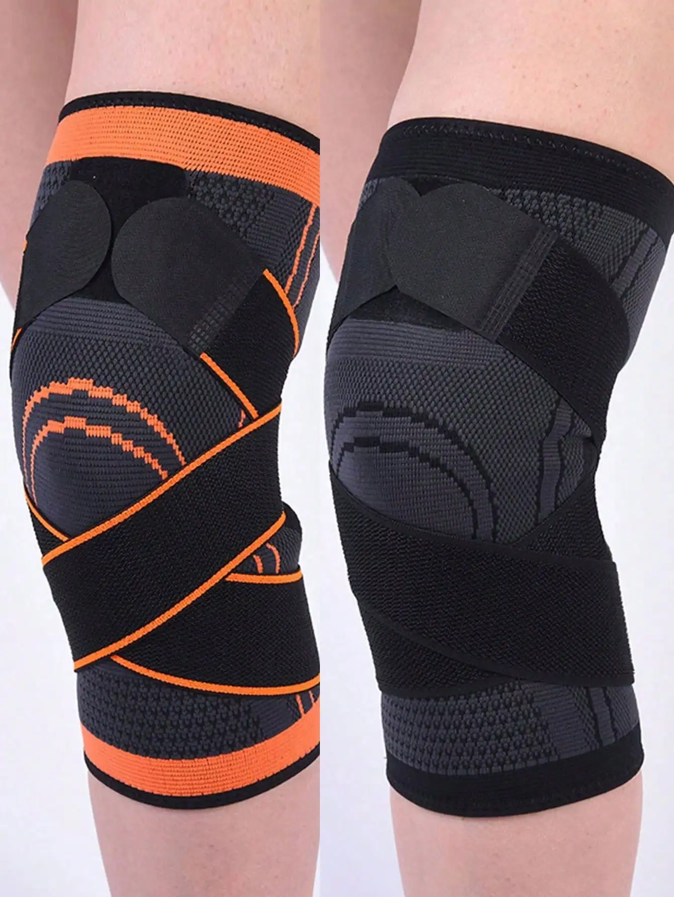 Sports Compression Nylon Strap Knee Pads With Shock Absorption, For Outdoor Hiking, Cycling, Soccer, Basketball, Running, Breathable Wrap-Around Non-Slip Knee Support For Men & Women
Sports Compression Nylon Strap Knee Pads With Shock Absorption, For Outdoor Hiking, Cycling, Soccer, Basketball, Running, Breathable Wrap-Around Non-Slip Knee Support For Men & Women