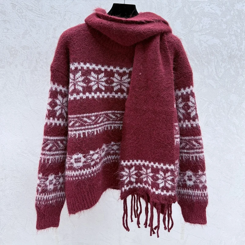 Высококачественный трикотаж, жаккардовый женский свободный пуловер, свитер с длинным шарфом с кисточками, популярная женская одежда 251221189
Высококачественный трикотаж, жаккардовый женский свободный пуловер, свитер с длинным шарфом с кисточками, популярная женская одежда 251221189