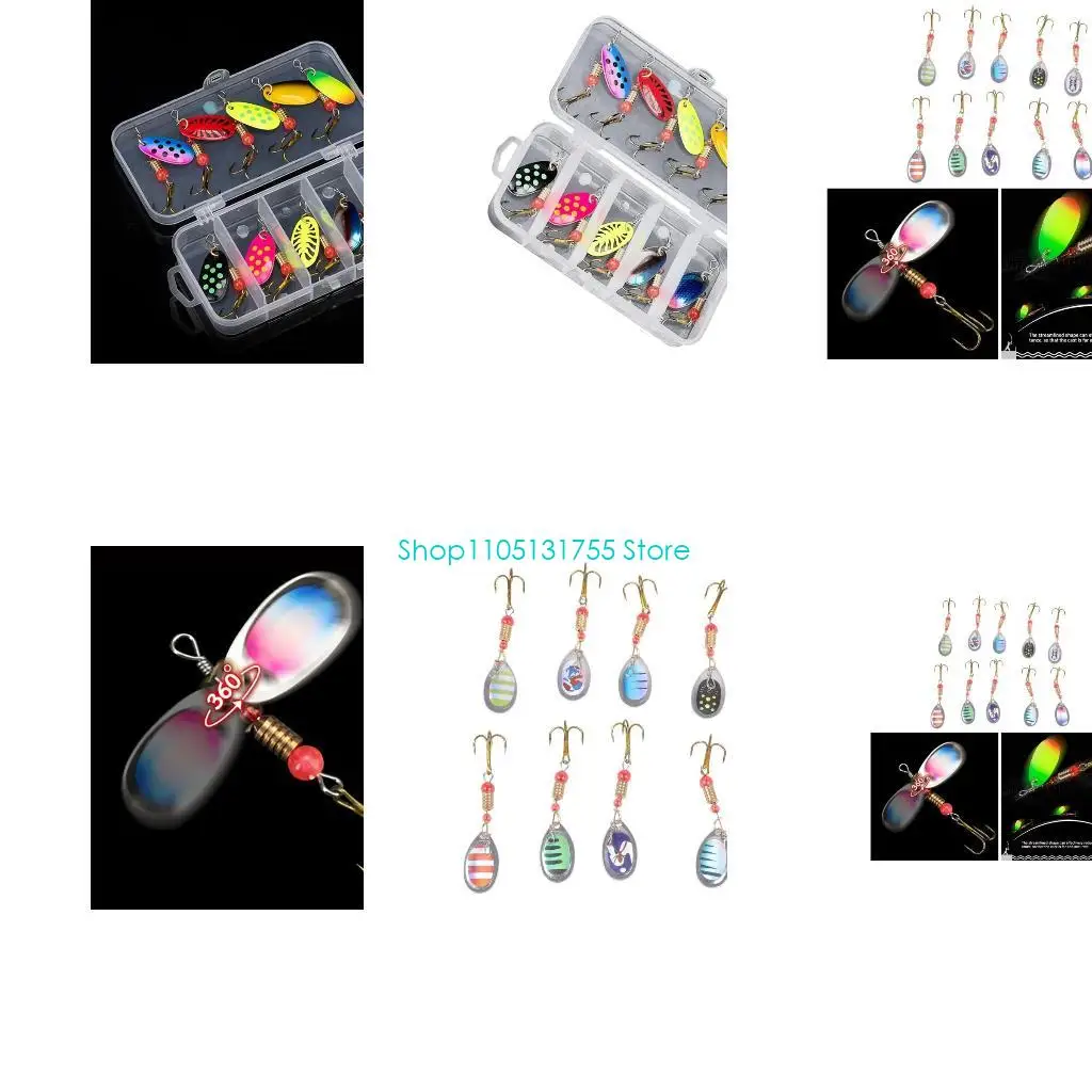 K0EF 10Pcs Spinner Baits Set Fishing Lures Baits Trout Fishing Baits Sequins Crankbait
K0EF 10Pcs Spinner Baits Set Fishing Lures Baits Trout Fishing Baits Sequins Crankbait
