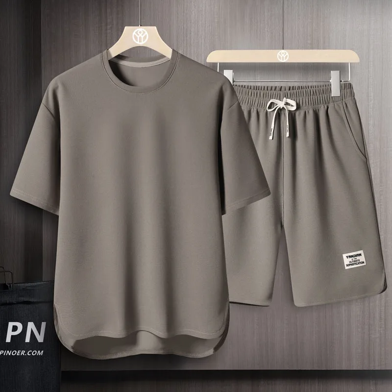 Men's Solid Color 2 Piece Outfit Set Casual Loose Short Sleeve T Shirt and Shorts
Men's Solid Color 2 Piece Outfit Set Casual Loose Short Sleeve T Shirt and Shorts