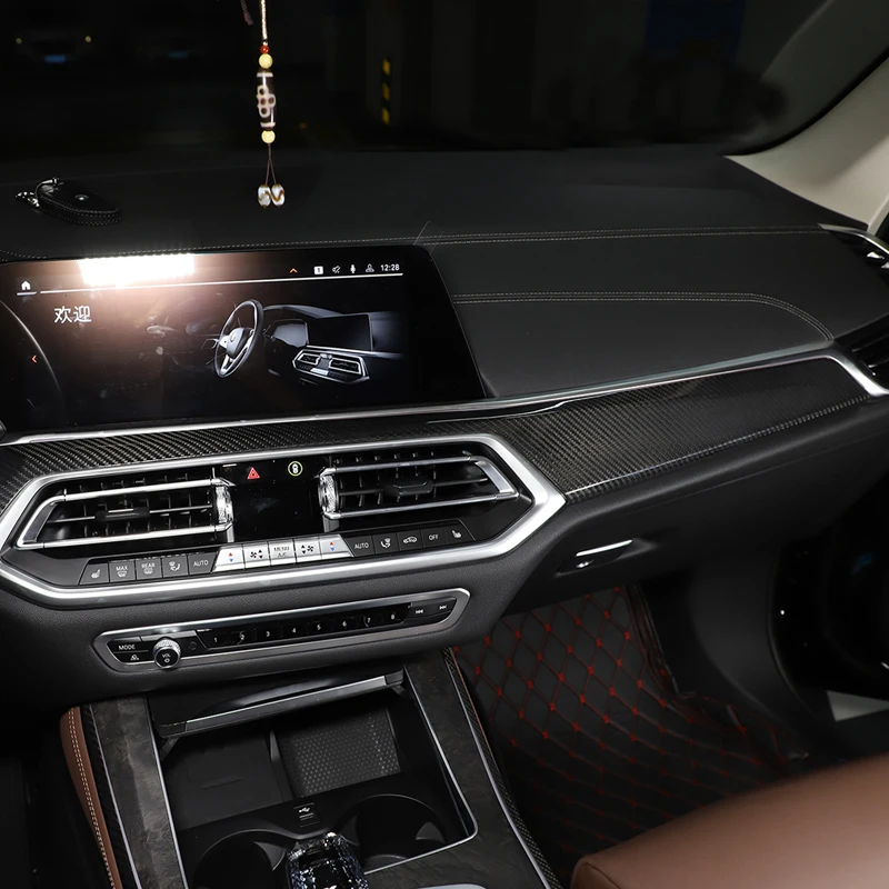 Real Carbon Fiber For BMW X5 G05 X6 G06 2019-2022 Car central control decorative panel sticker interior protection accessories
Real Carbon Fiber For BMW X5 G05 X6 G06 2019-2022 Car central control decorative panel sticker interior protection accessories