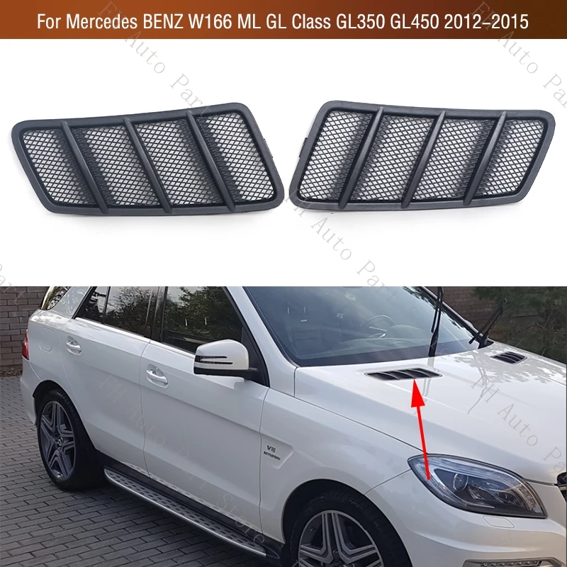 For Mercedes BENZ W166 ML GL Class GL350 GL450 2012-2015 Front Hood Vents Grille Air Flow Intake Cover 1668800105 1668800205
For Mercedes BENZ W166 ML GL Class GL350 GL450 2012-2015 Front Hood Vents Grille Air Flow Intake Cover 1668800105 1668800205