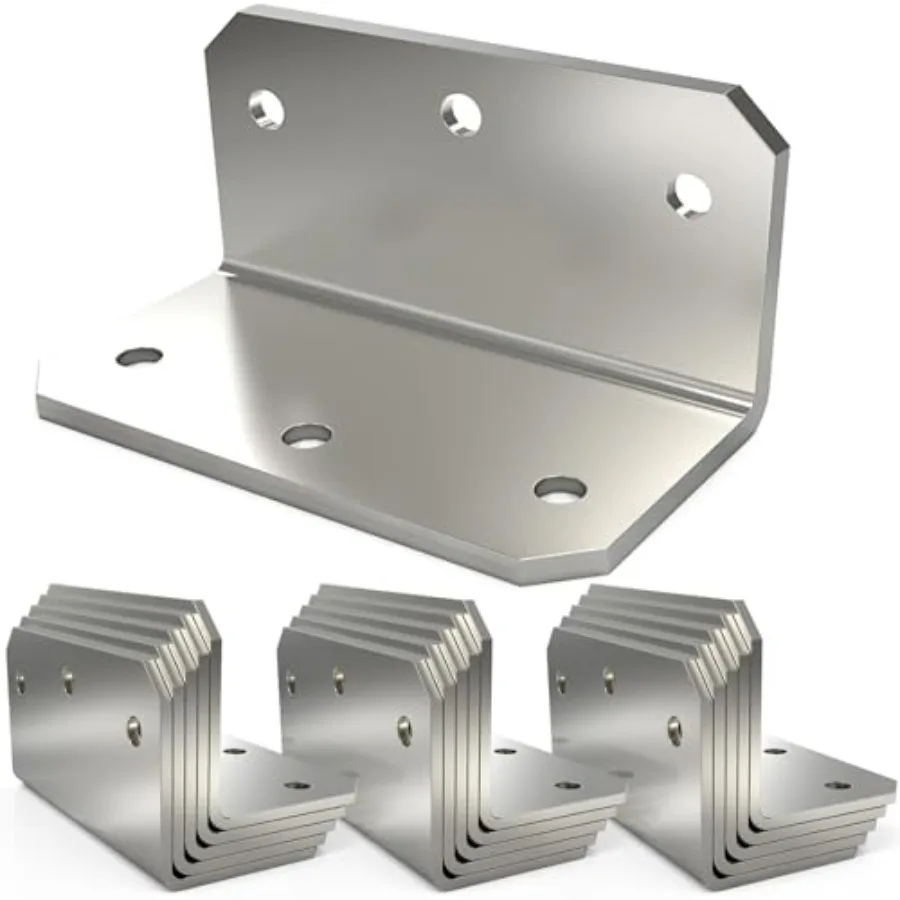L Bracket Corner Brace 15PCS 4 Inch Galvanized Medium L Angle Iron Heavy Duty Joint Fastener Brackets 90 Degree Right Angle Cor
L Bracket Corner Brace 15PCS 4 Inch Galvanized Medium L Angle Iron Heavy Duty Joint Fastener Brackets 90 Degree Right Angle Cor