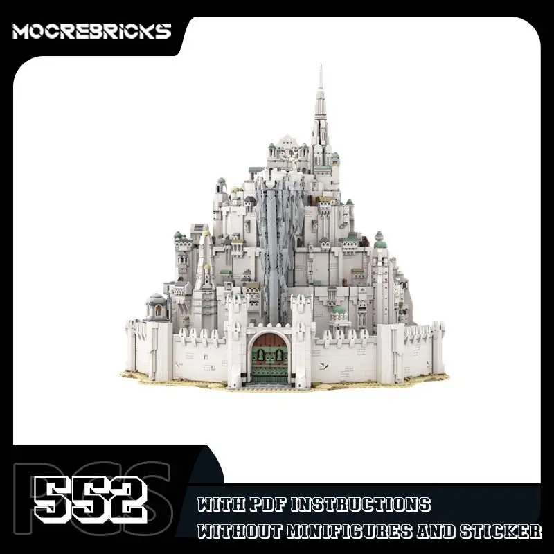 MOC Fantasy Architectural Landscape Building Blocks Set Creative Medieval Fortress Rockwork Model Adult Collection Gift
MOC Fantasy Architectural Landscape Building Blocks Set Creative Medieval Fortress Rockwork Model Adult Collection Gift