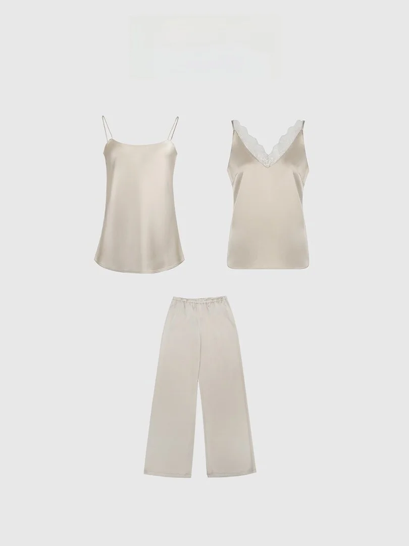 Backatone Afternoon Champagne Three Acetate Set BGS1BF535E1BF028EK Women's Fashion Set Long Pants French Wardrobe Style
Backatone Afternoon Champagne Three Acetate Set BGS1BF535E1BF028EK Women's Fashion Set Long Pants French Wardrobe Style