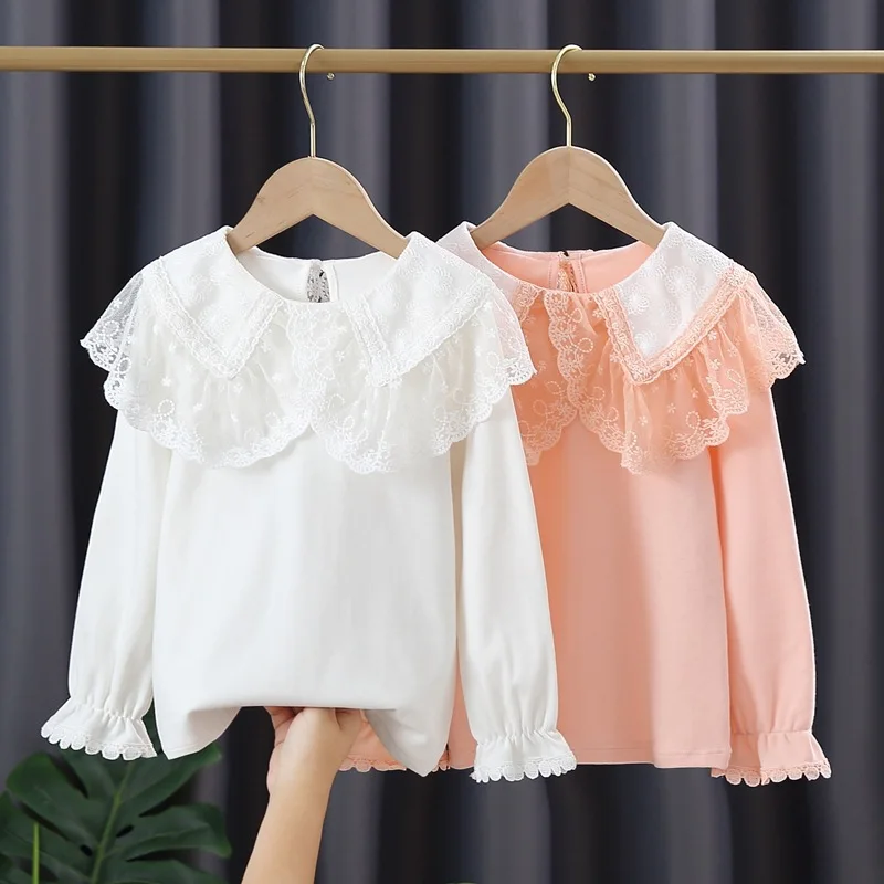 Children Ruffled T-shirt Baby Girl Patchwork Lace Flower Shirts Casual Pullovers Long Sleeve Autumn Princess Top Kids Clothing
Children Ruffled T-shirt Baby Girl Patchwork Lace Flower Shirts Casual Pullovers Long Sleeve Autumn Princess Top Kids Clothing