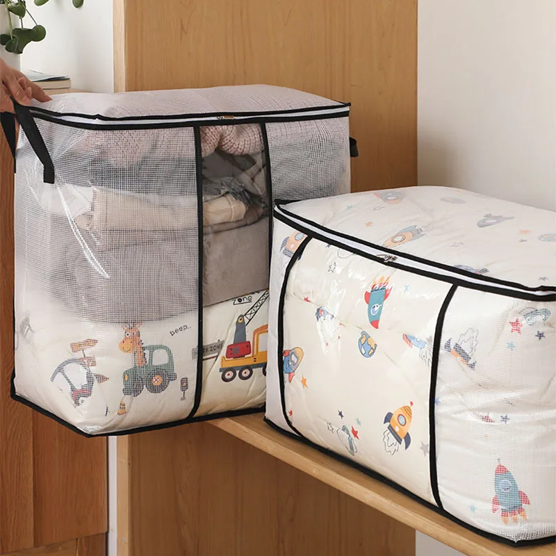 Quilt Storage Bag Clear PVC, Portable Moving Packing Bag for Blanket & Clothes, Large Household Storage Box with Handle
Quilt Storage Bag Clear PVC, Portable Moving Packing Bag for Blanket & Clothes, Large Household Storage Box with Handle