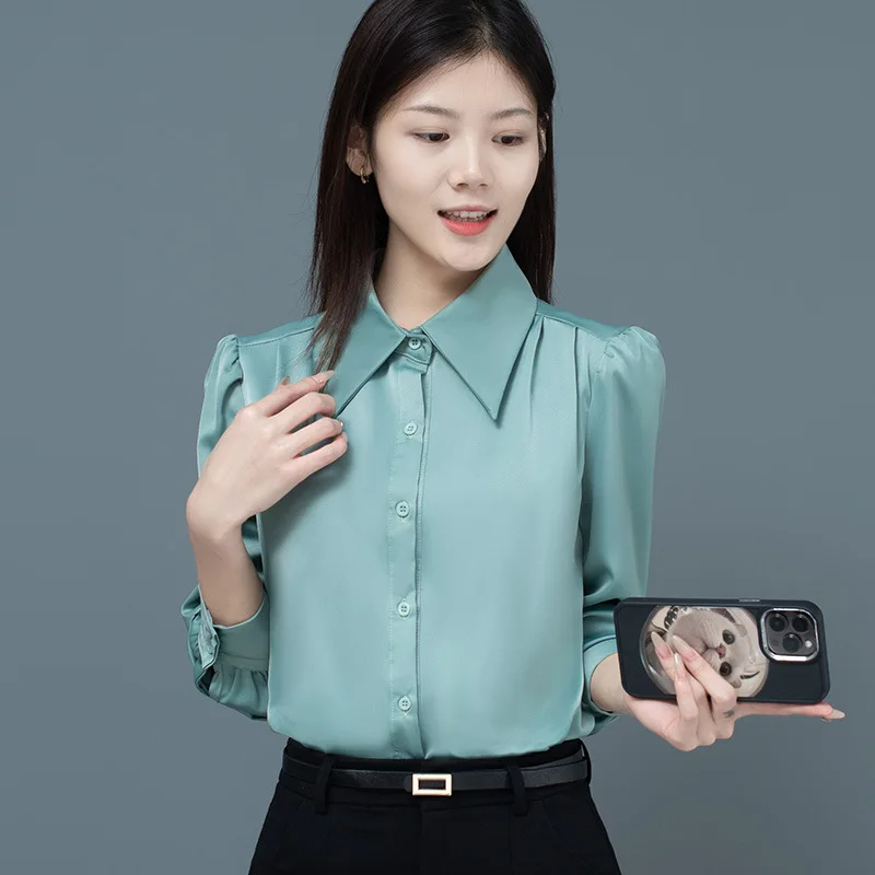 Женские свободные длинные све irt весна лето осень новый Sle повседневный воротник из полиэстера и шелка стандартного кроя
Женские свободные длинные све irt весна лето осень новый Sle повседневный воротник из полиэстера и шелка стандартного кроя