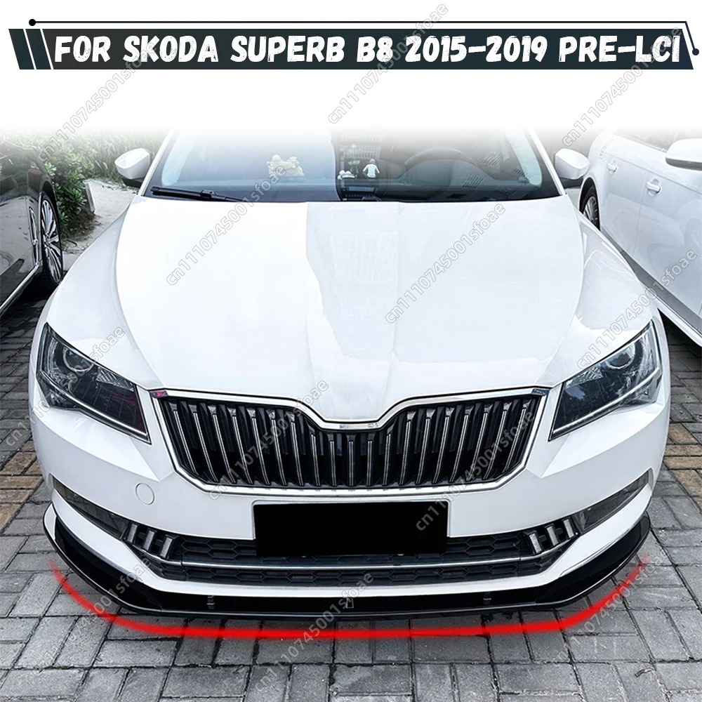 Front Bumper Lip Splitter For Skoda Superb B8 III 3V3 3V5 TSI TDI 2015-2019 PRE-Lci Spoiler Diffuser Body Kits Tuning
Front Bumper Lip Splitter For Skoda Superb B8 III 3V3 3V5 TSI TDI 2015-2019 PRE-Lci Spoiler Diffuser Body Kits Tuning