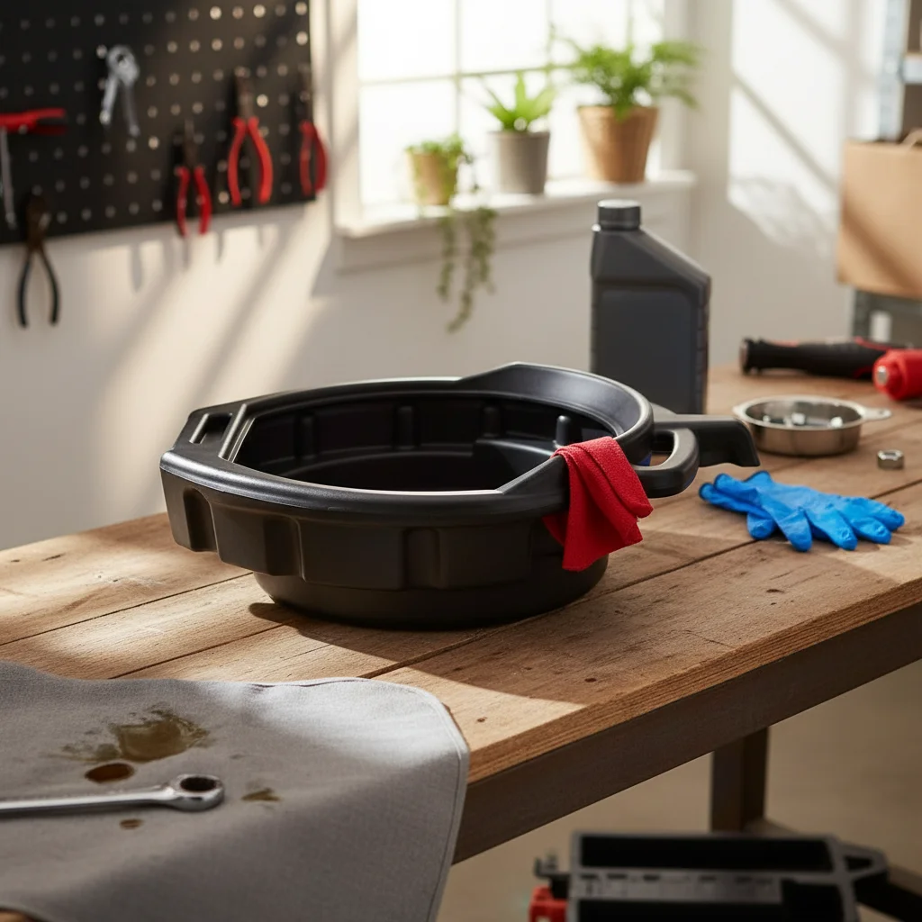 Oil Drain Pan Shallow Oil Collection Basin Plastic Drain Pan Even Inner Bowl Automotive Tool Black for Workshop
Oil Drain Pan Shallow Oil Collection Basin Plastic Drain Pan Even Inner Bowl Automotive Tool Black for Workshop