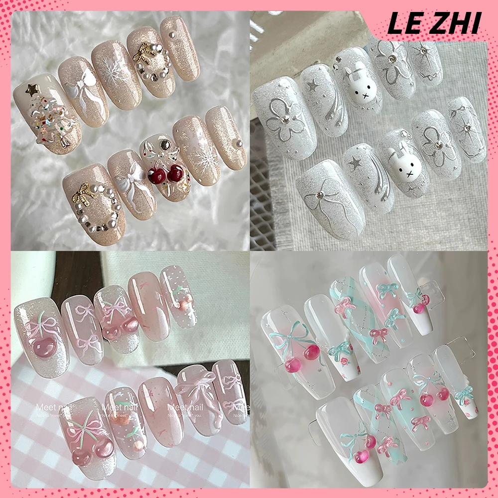 Sweet Lovely Bowknot Pearl Handmade Ellipse Nails Party Sticker Garland Snowflake Snowman Butterfly Diamond Press On Nails Gift
Sweet Lovely Bowknot Pearl Handmade Ellipse Nails Party Sticker Garland Snowflake Snowman Butterfly Diamond Press On Nails Gift