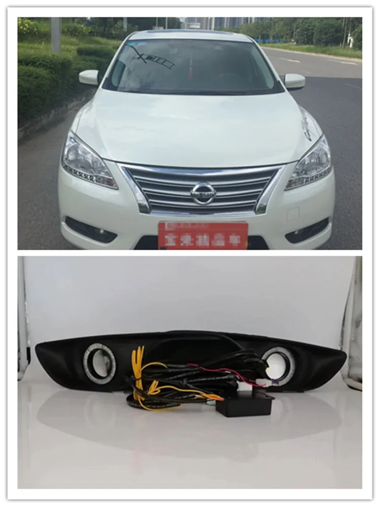 LED Fog Lights Assembly For Nissan Sentra Sylphy 2012 2013 2014 Front Bumper Fog lamp Replacement Angel Eye Daylight Kit
LED Fog Lights Assembly For Nissan Sentra Sylphy 2012 2013 2014 Front Bumper Fog lamp Replacement Angel Eye Daylight Kit