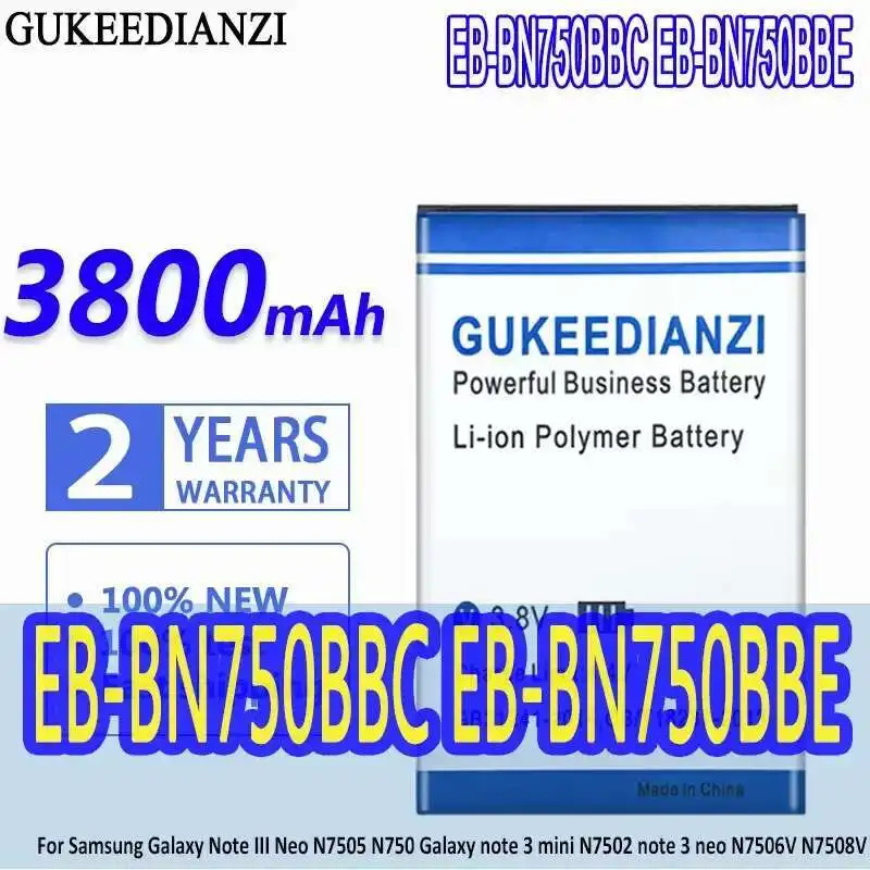 Battery EB-BN750BBC EB-BN750BBE For Samsung Galaxy Note Iii Neo N7505 N750 For Galaxy Note 3 Mini N7502 Note 3 Neo N7506V N7508V
Battery EB-BN750BBC EB-BN750BBE For Samsung Galaxy Note Iii Neo N7505 N750 For Galaxy Note 3 Mini N7502 Note 3 Neo N7506V N7508V