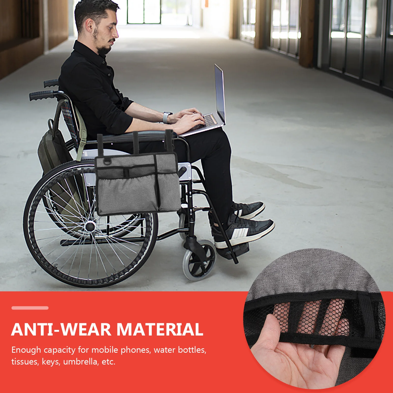 Large Capacity Oxford Cloth Wheelchair Bag Practical Hanging Storage Pouch for Walker Scooter Armrest Organizer Accessories
Large Capacity Oxford Cloth Wheelchair Bag Practical Hanging Storage Pouch for Walker Scooter Armrest Organizer Accessories