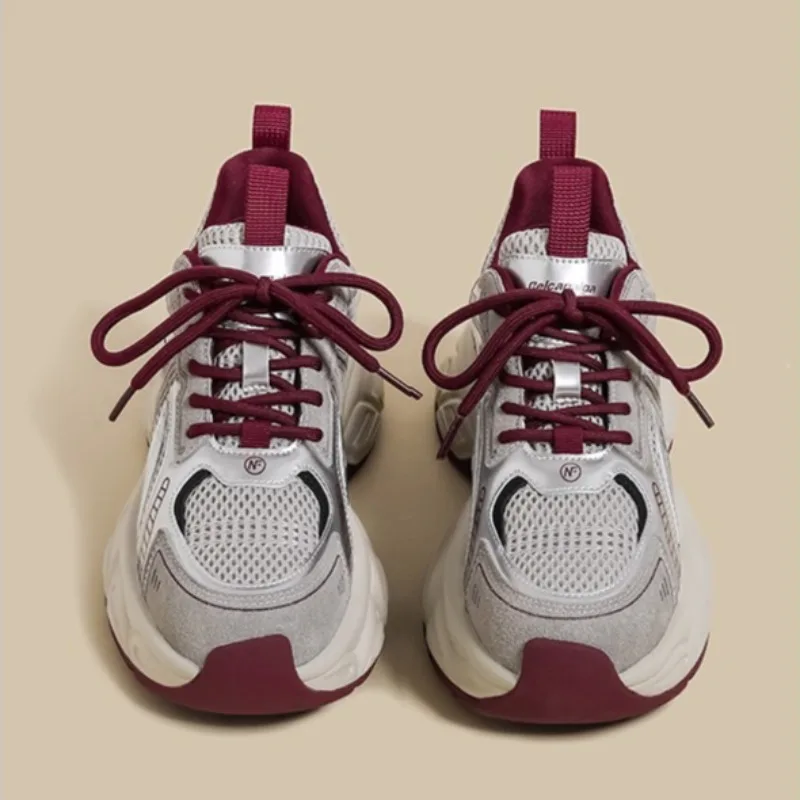 Trendy Women's Shoes Mesh Breathable Chunky Sneakers Height Increasing Casual Sports Shoes for Outdoor Running Zapatillas Mujer
Trendy Women's Shoes Mesh Breathable Chunky Sneakers Height Increasing Casual Sports Shoes for Outdoor Running Zapatillas Mujer