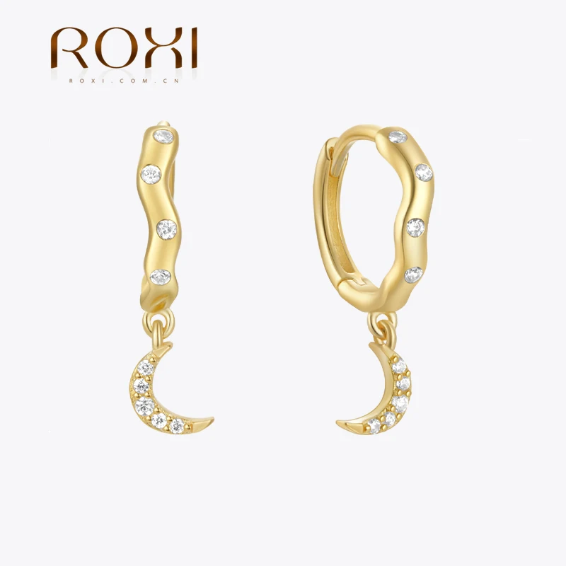 Серьги-кольца ROXI в Корейском стиле с подвеской в виде Луны для женщин и девушек
Серьги-кольца ROXI в Корейском стиле с подвеской в виде Луны для женщин и девушек