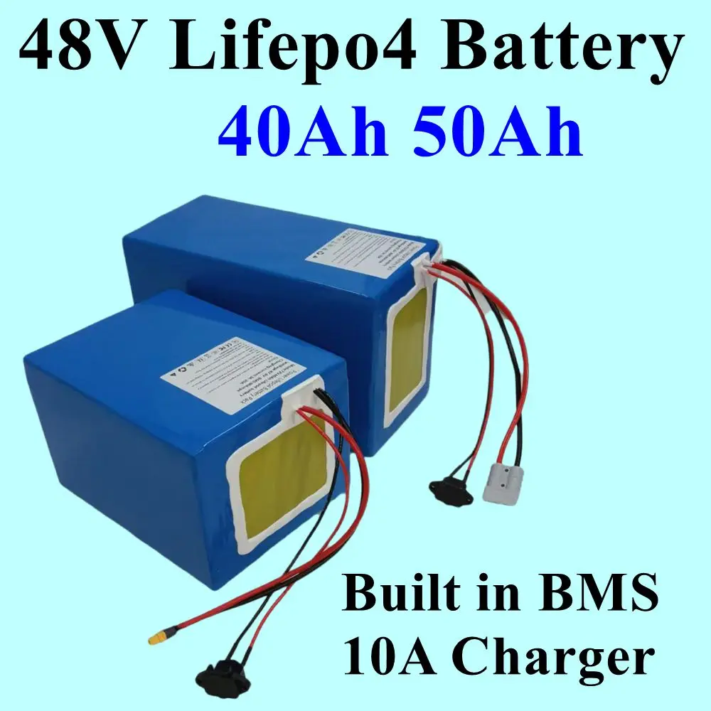 Batterie au lithium Lifepo4, 48V, 50Ah, 40Ah, Bluetooth BMS, 16S, 3500W, pour scooter, vélo, tricycle, bateau, Go Cart, +charger
Batterie au lithium Lifepo4, 48V, 50Ah, 40Ah, Bluetooth BMS, 16S, 3500W, pour scooter, vélo, tricycle, bateau, Go Cart, +charger