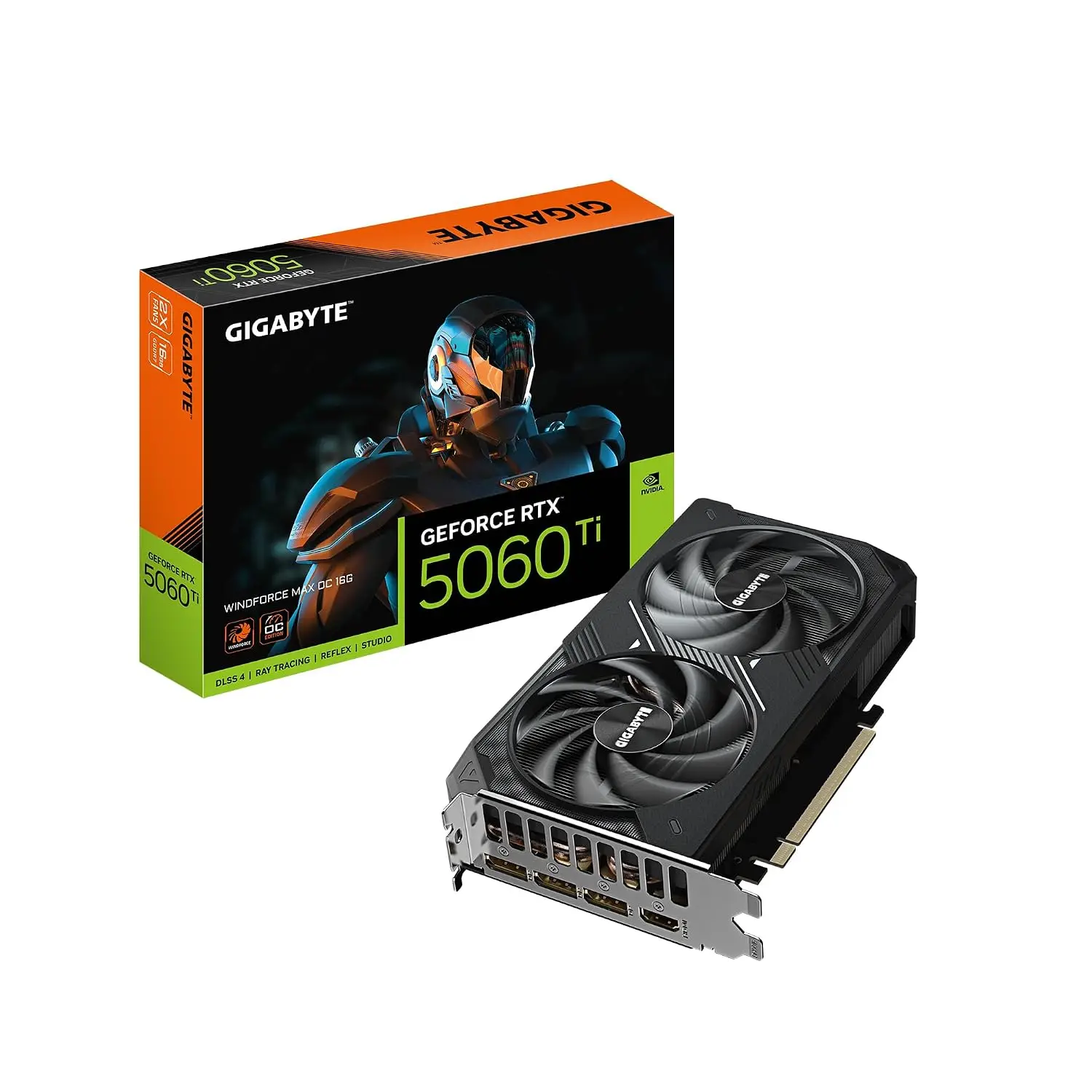 GeForce RTX 5060 Ti WINDFORCE MAX OC 16G Graphics Card, by NVIDIA, 16GB 128-bit GDDR7, PCIe 5.0, Cooling System,, Custom
GeForce RTX 5060 Ti WINDFORCE MAX OC 16G Graphics Card, by NVIDIA, 16GB 128-bit GDDR7, PCIe 5.0, Cooling System,, Custom