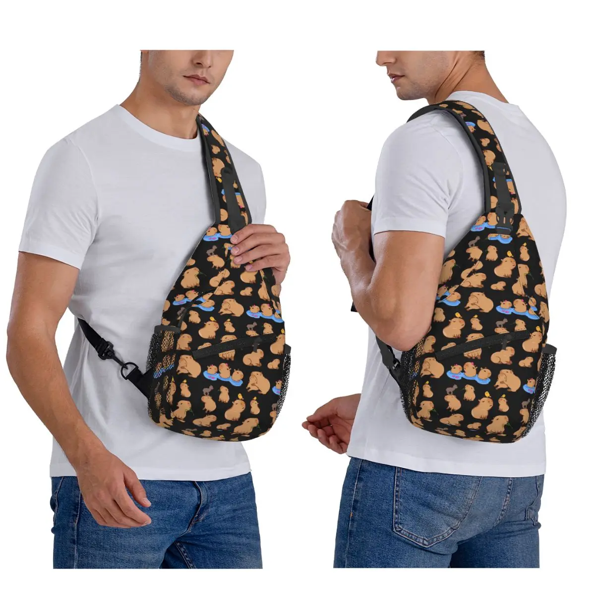 Capybara Pattern Chest Bag Men Sling Crossbody Backpack Chest Bag Traveling Hiking Daypack Shoulder Bag
Capybara Pattern Chest Bag Men Sling Crossbody Backpack Chest Bag Traveling Hiking Daypack Shoulder Bag