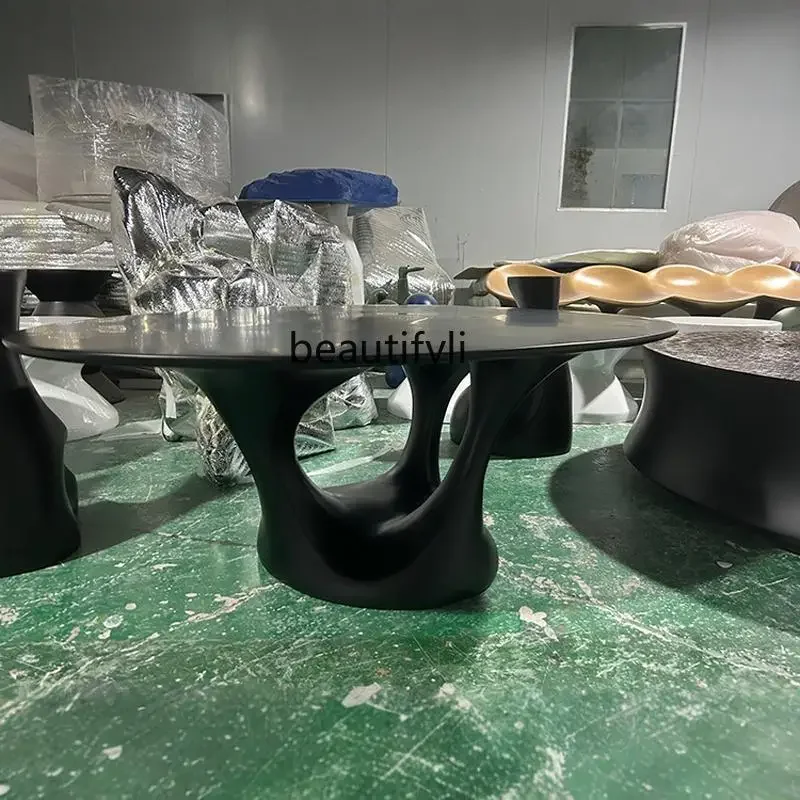 Coffee table simple fiberglass living room home reception crystal tea table furniture 
Coffee table simple fiberglass living room home reception crystal tea table furniture