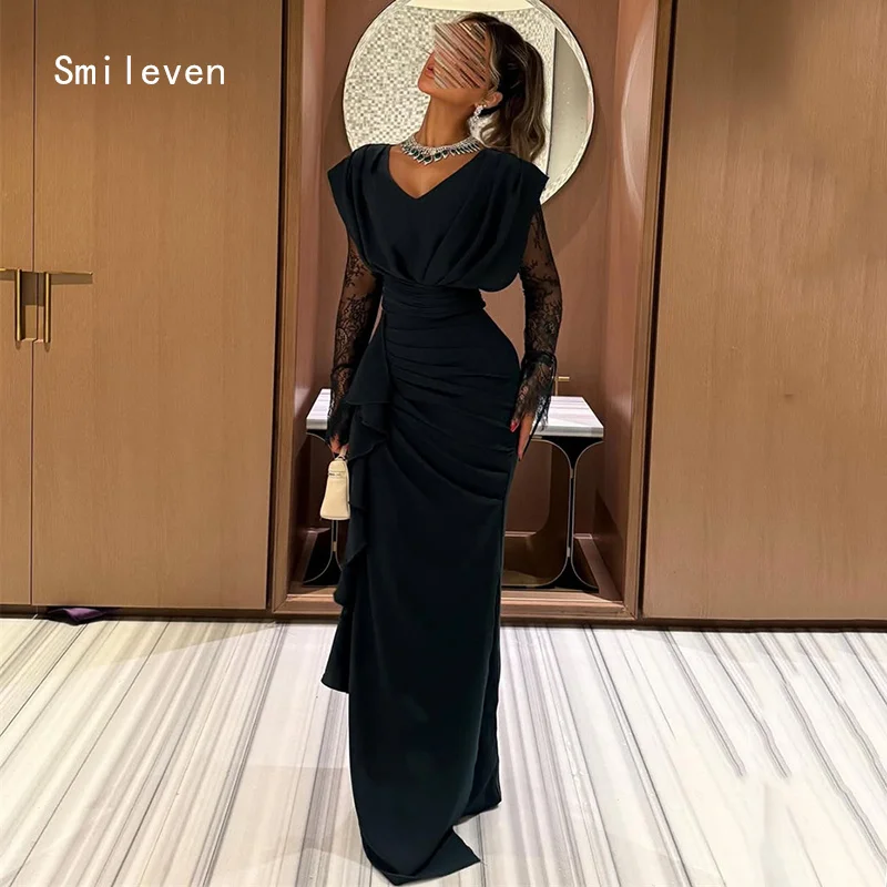 Smileven Modern Lace Mermaid Prom Dress V Neck Party Gowns Appliques Pleat Occassion Dress Customized 2026
Smileven Modern Lace Mermaid Prom Dress V Neck Party Gowns Appliques Pleat Occassion Dress Customized 2026