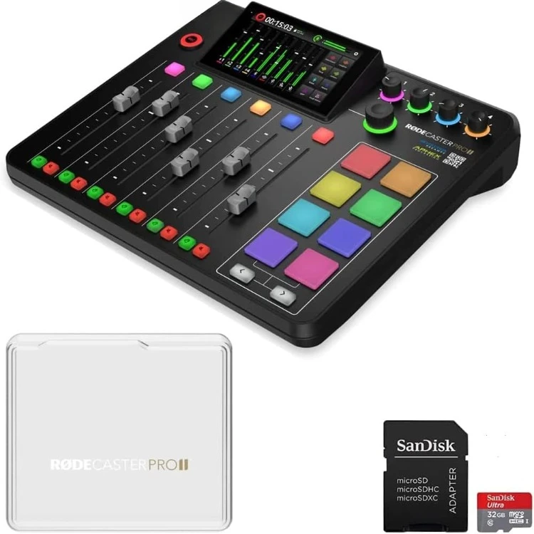 Комплект встроенной консоли для производства аудио Caster Pro II с поликарбонатной крышкой Rode RODECover II и MicroSDHC емкостью 32 ГБ
Комплект встроенной консоли для производства аудио Caster Pro II с поликарбонатной крышкой Rode RODECover II и MicroSDHC емкостью 32 ГБ