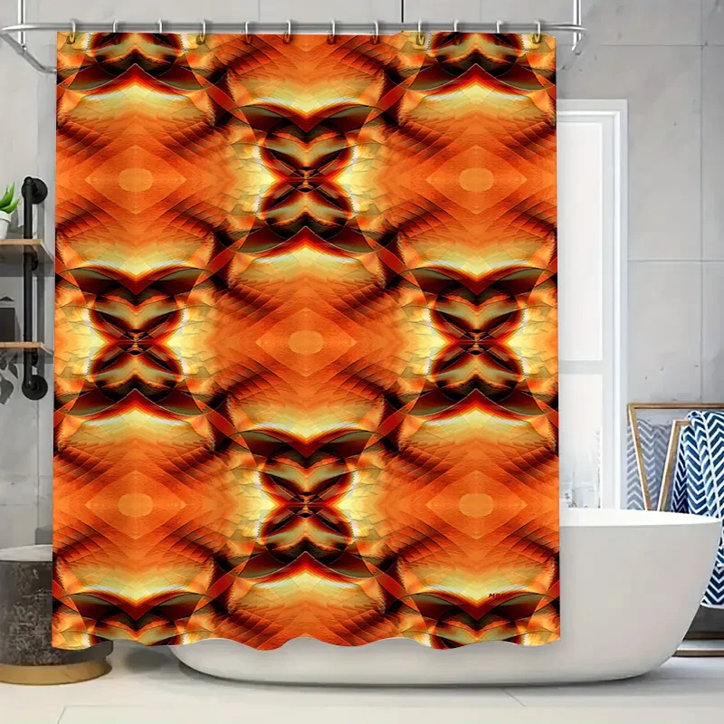 Abstract Bathroom Shower Curtain with Flame-like Patterns Gold, Black, Orange 3D Printed Waterproof Fabric Decor for Home Bathro
Abstract Bathroom Shower Curtain with Flame-like Patterns Gold, Black, Orange 3D Printed Waterproof Fabric Decor for Home Bathro