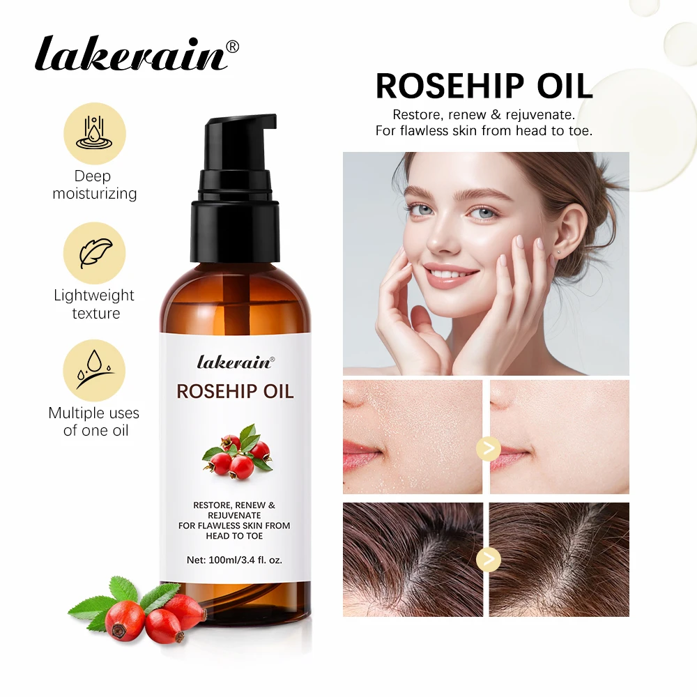 Organic Rosehip Oil Rose Hips Face Oils 30ml Fast-Absorbing For Anti-aging Scar Treatment Skin Care Moisturizer Face Oil
Organic Rosehip Oil Rose Hips Face Oils 30ml Fast-Absorbing For Anti-aging Scar Treatment Skin Care Moisturizer Face Oil
