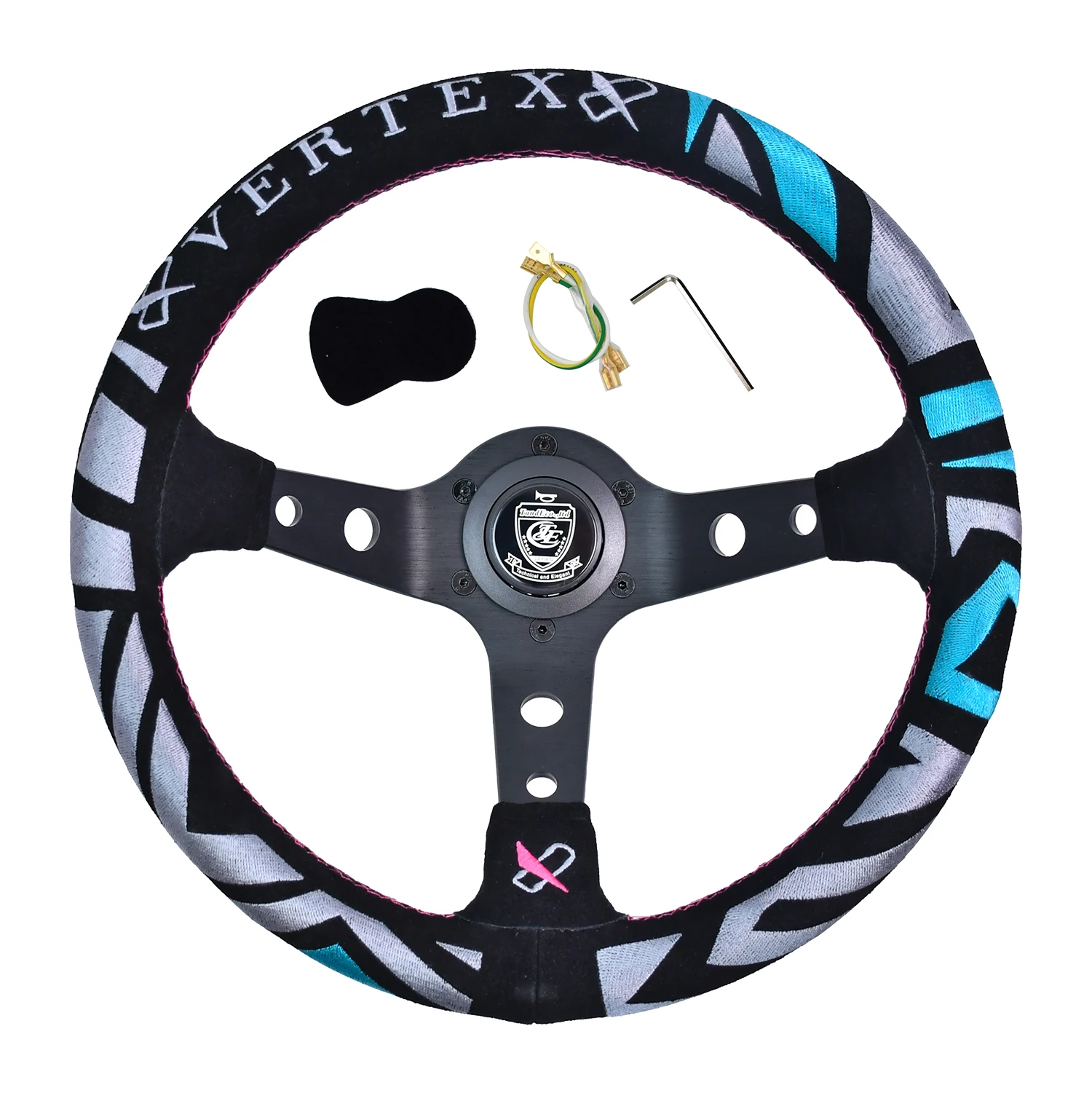 Custom Vertex 13 Inch Racing Steering Wheel Suede Leather Drift Modified Cars Accessory Interior Parts Universal Steering Wheel
Custom Vertex 13 Inch Racing Steering Wheel Suede Leather Drift Modified Cars Accessory Interior Parts Universal Steering Wheel