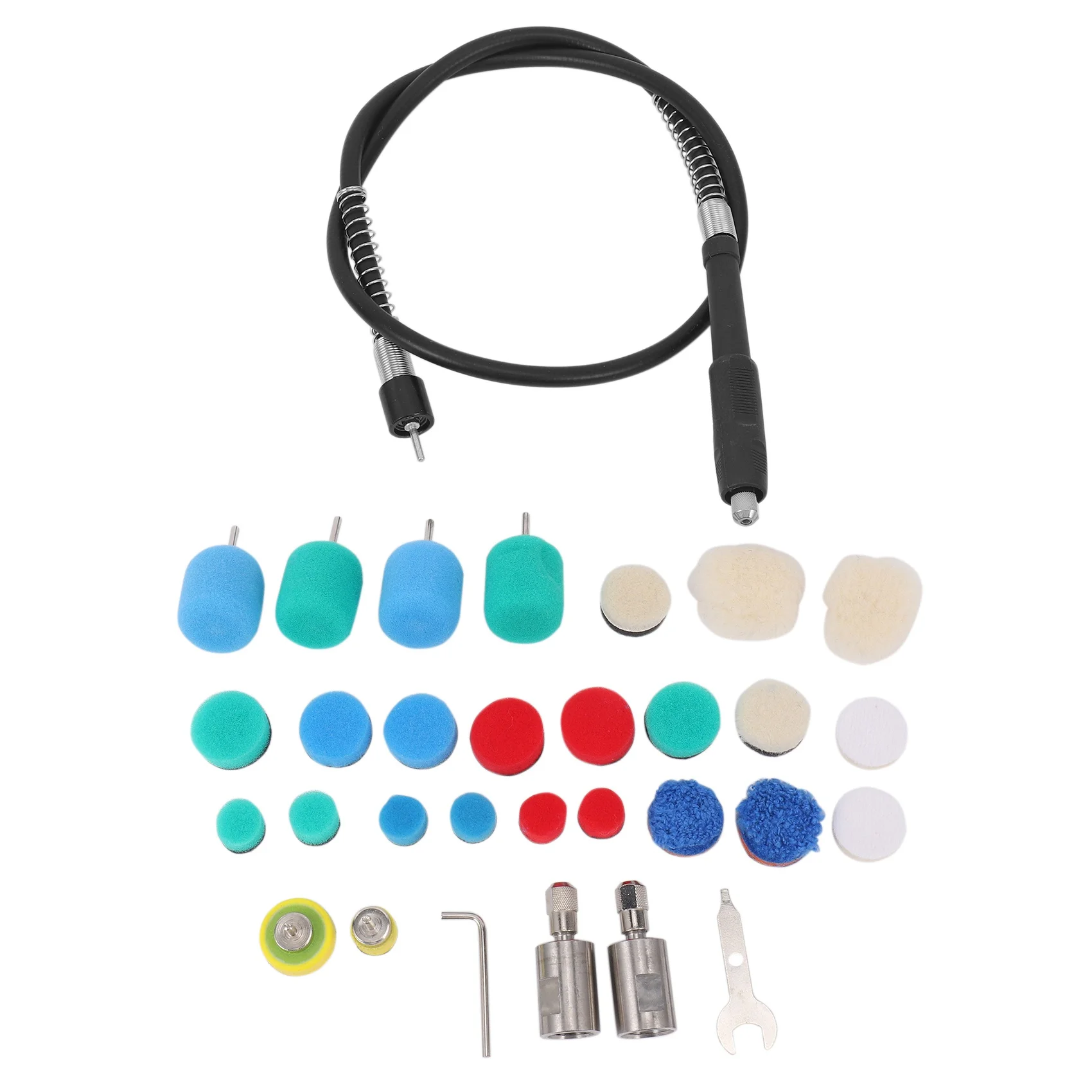 Mini Detail Polisher Shaft, Car Foam Drill Polishing Pad Kit with 5/8Inch&M14 Thread, for Tool/Polishing Machine
Mini Detail Polisher Shaft, Car Foam Drill Polishing Pad Kit with 5/8Inch&M14 Thread, for Tool/Polishing Machine