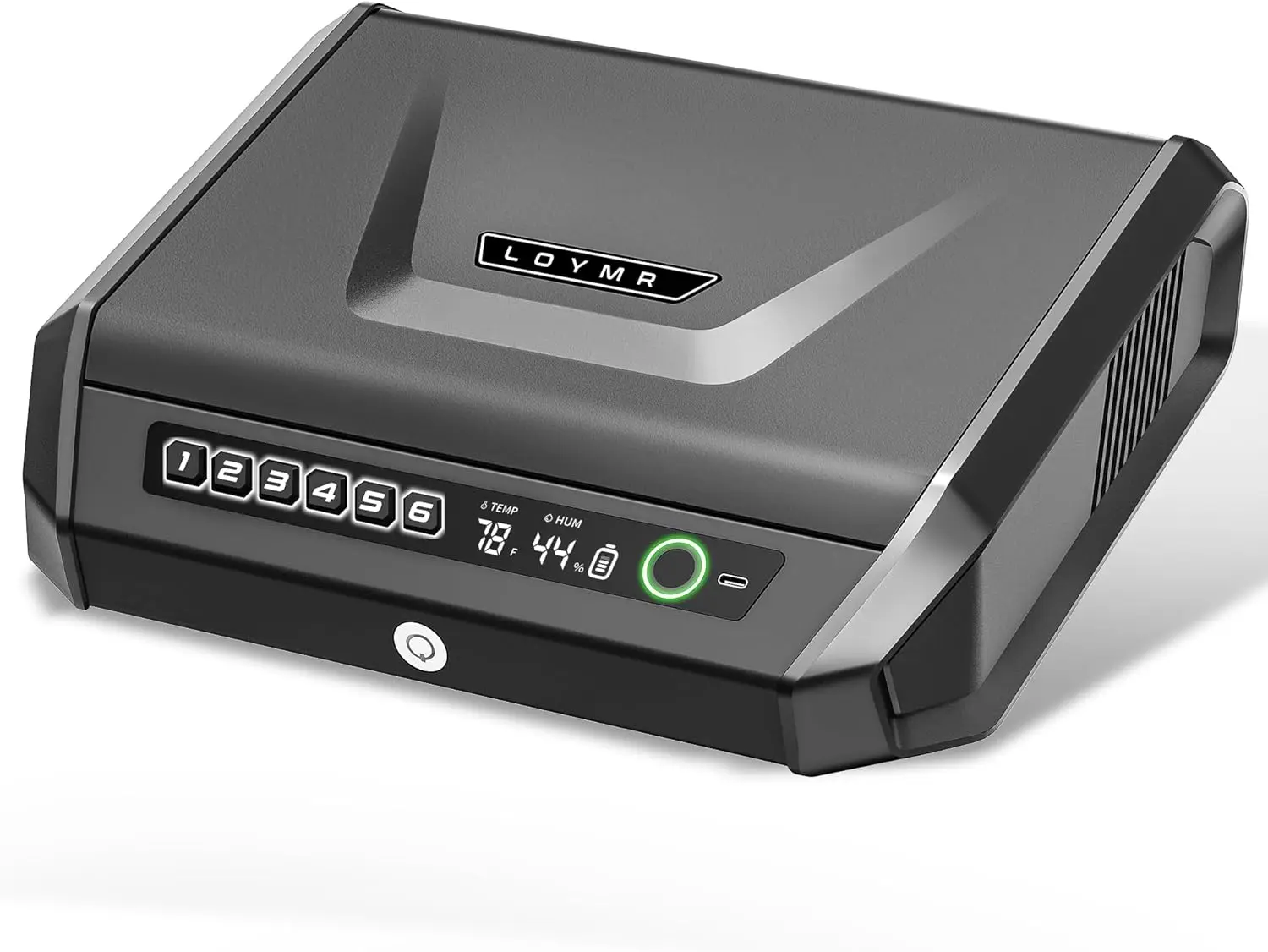 Gun Safe with LCD Display, Quick Access Handgun Safe for 2-4 Pistols, Fingerprint and Keypad Lock Box for Car, Home, Bedside
Gun Safe with LCD Display, Quick Access Handgun Safe for 2-4 Pistols, Fingerprint and Keypad Lock Box for Car, Home, Bedside