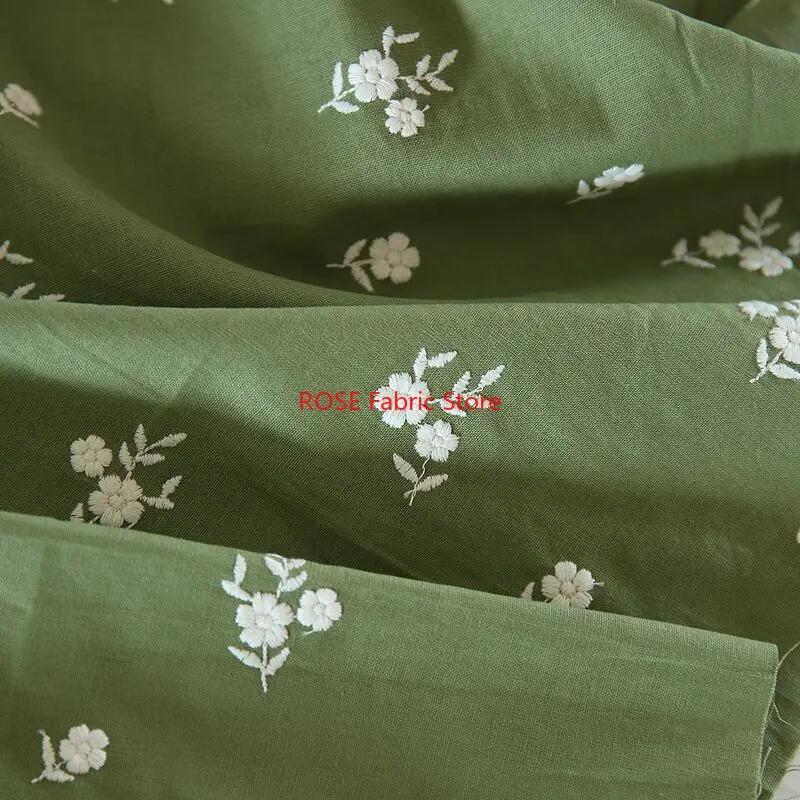 Vintage Embroidery Floral Pink green Cotton And Linen Fabric Handmade Sewing Clothing Dress Designer Fabric DIY Fabric 1 meter 
Vintage Embroidery Floral Pink green Cotton And Linen Fabric Handmade Sewing Clothing Dress Designer Fabric DIY Fabric 1 meter