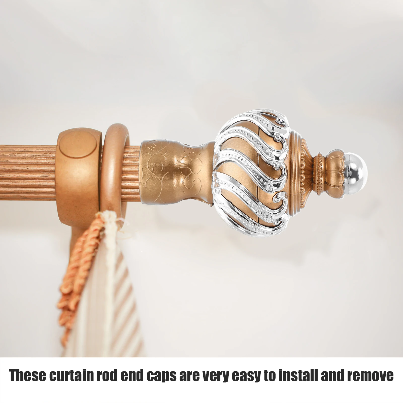 6Pcs Curtain Rod Finials Roman Style Decorative Ends Window Drapery Rod Tips Home Office Curtains Curtain Finials
6Pcs Curtain Rod Finials Roman Style Decorative Ends Window Drapery Rod Tips Home Office Curtains Curtain Finials