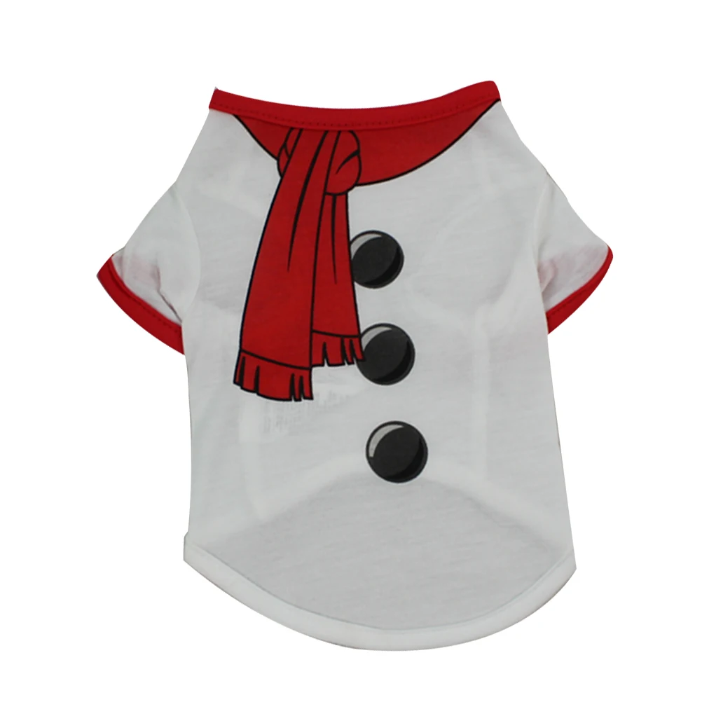 Christmas Dog Clothes Snowman Design Pet Shirts For Puppy Holiday Costume Outdoor Walking Comfortable Easy Wear Size H
Christmas Dog Clothes Snowman Design Pet Shirts For Puppy Holiday Costume Outdoor Walking Comfortable Easy Wear Size H